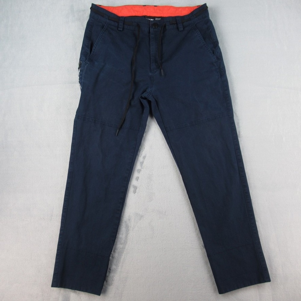 Oakley‎ Mens Navy Blue Utility Chino Pants Size 34 Stretch Cotton 422384